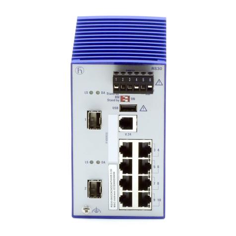 Industrieller Ethernet-Rail-Switch RS30 RS30-0802O6O6SDAPHH09.0.00 