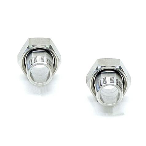 2 Pieces Srew- in adapter for flow sensor G3/4-R1/2/V4A New