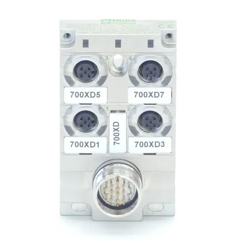 MVP-Metall, 4xM12, 5pol, Steck. M23 19pol.  Gebraucht