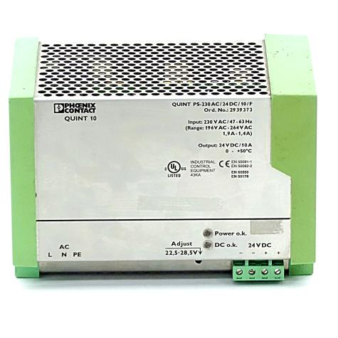 power supply QUINT-PS-230AC/24DC/10/F Used