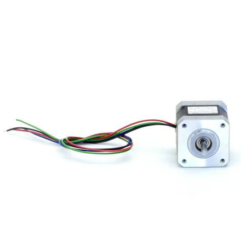 NEMA17 2-Phasen-Schrittmotor 1.8° 0.5Nm Litzen:4 0.85A 2-Wellenenden:5mm  Neu OVP