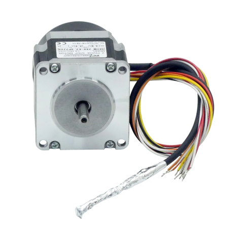 NEMA23 2-Phasen-Schrittmotor 1.8° 0.9Nm Litzen:8 2.0A Frontwelle:6.35mm Encoder Line Driver  Neu OVP