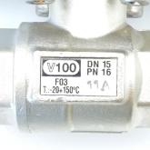 Brass ball valve SR15 F03-F05 New FS