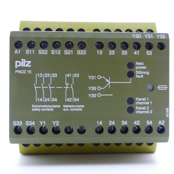 Sicherheitsrelais PNOZ 15 24VDC 3n/o 1n/o 1n/c 