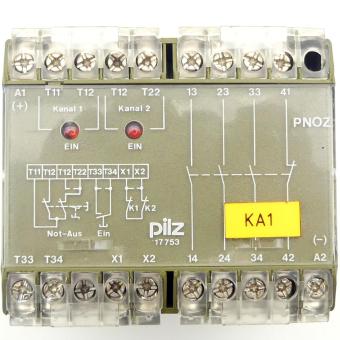 Safety Relay PNOZ 24VDC 3a 1r 