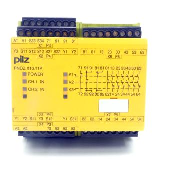Sicherheitsschaltrelais PNOZ X10.11P 24VDC 6n/o 4n/c 6LED 