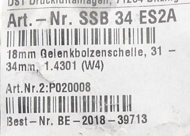 Gelenkbolzenschelle 31-34 mm 