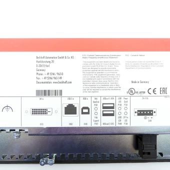 Built-in control panel 