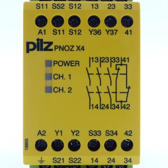 Safety Relay PNOZ X4 230VAC 3n/o 1n/c PNOZ X4 230VAC 3n/o1n/c New FS
