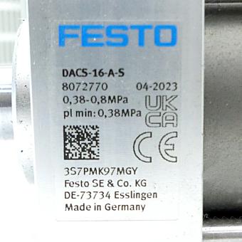 Cylinder with holding brake CFLC-40-20-PPVA-S 