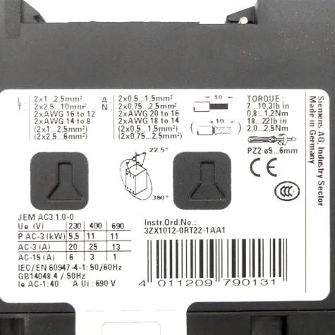 Circuit Breaker 3RT2026-1BB40 