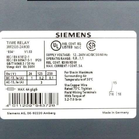 Timing relay  Used