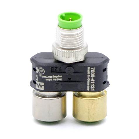 T-Stück SlimLine M12 St. / 2x M12 Bu. A-kod.  Neu