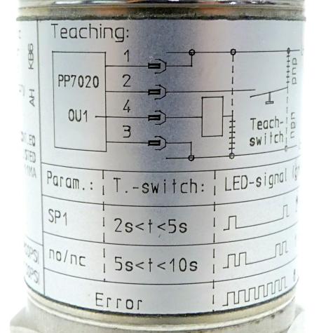 Elektronischer Drucksensor PP7020 Neu