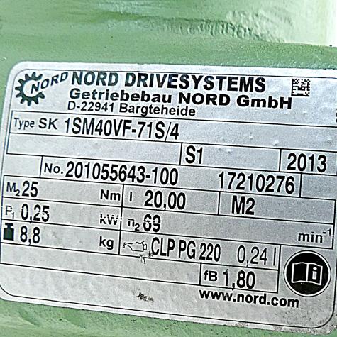Gear motor SK 71S/4 New