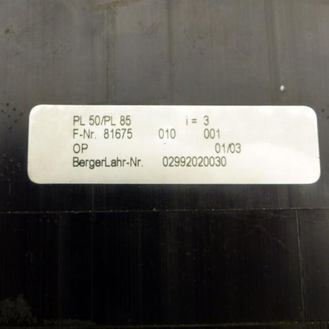 3-phase step motor with encoder, brake and gearbox PL50 3:1 VRDM3910/50LWCEB Used