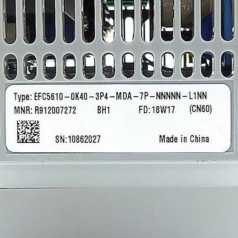 Frequency converter EFC5610 EFC5610-0K40-3P4-MDA-7P-NNNNN-L1NN Used
