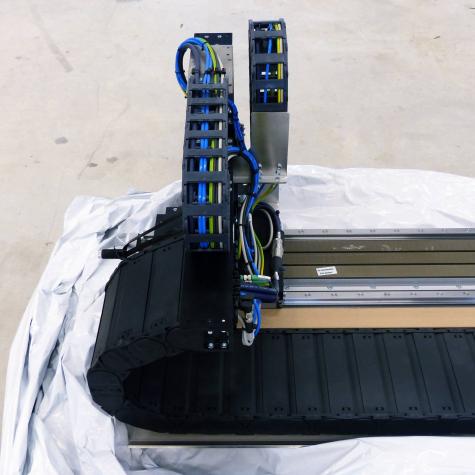 Linear motor axis with guide carrier  New FS
