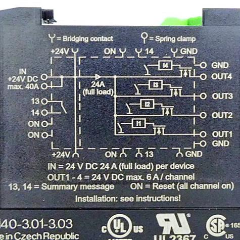 MICO 4.6 Electronic circuit protection, 4 CHANNELS  