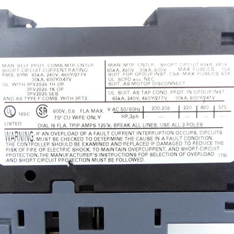 Circuit breaker 3RV2011-0HA10 