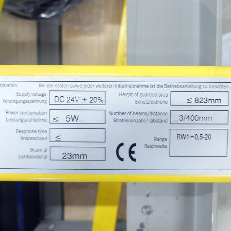 Sicherheitsvorhang Sender MSLS03-14021 Gebraucht