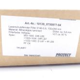 Laserschutzfenster Filter  Neu OVP