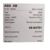 Robot with control and panel IRB 4600-40/2.55 Type A  Used
