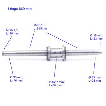 Kugelgewindetrieb / Spindel TS842500101 