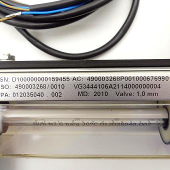 Durchflussmesser für Gase mit Glasmesskonus und integriertem Dosierventil 