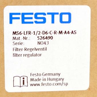 Filter-Regelventil MS6-LFR-1/2-D6-C-R-M-A4-AS 