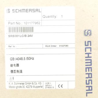 Safety relay SRB301LC/B 24V 