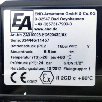 Rotary actuator with ball valve  New