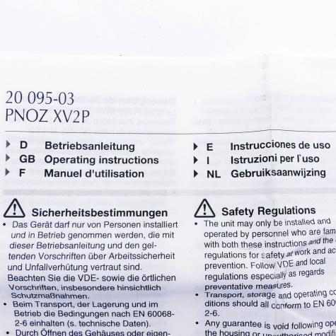 Sicherheitsrelais PNOZ XV2P  Neu OVP