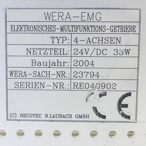 Board with 19 inch rack  Used