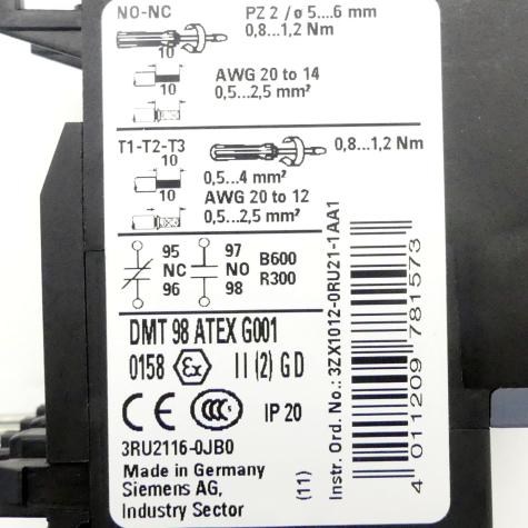 Overload relay 0,70...1,0 A  