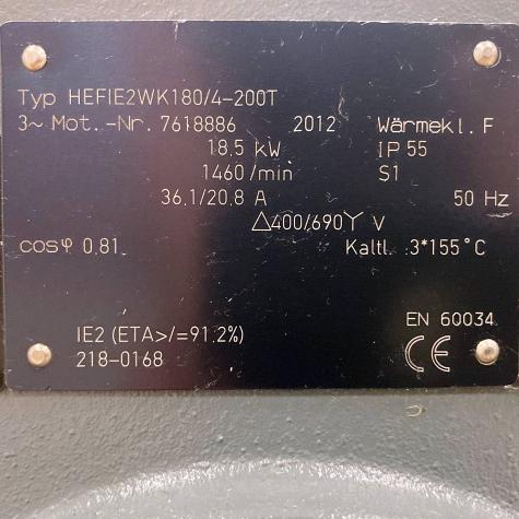 Drehstrommotor Wasssergekühlt  Gebraucht
