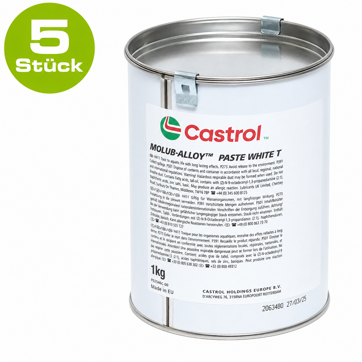 1 Kg Blechdose 5 Stück  Neu OVP