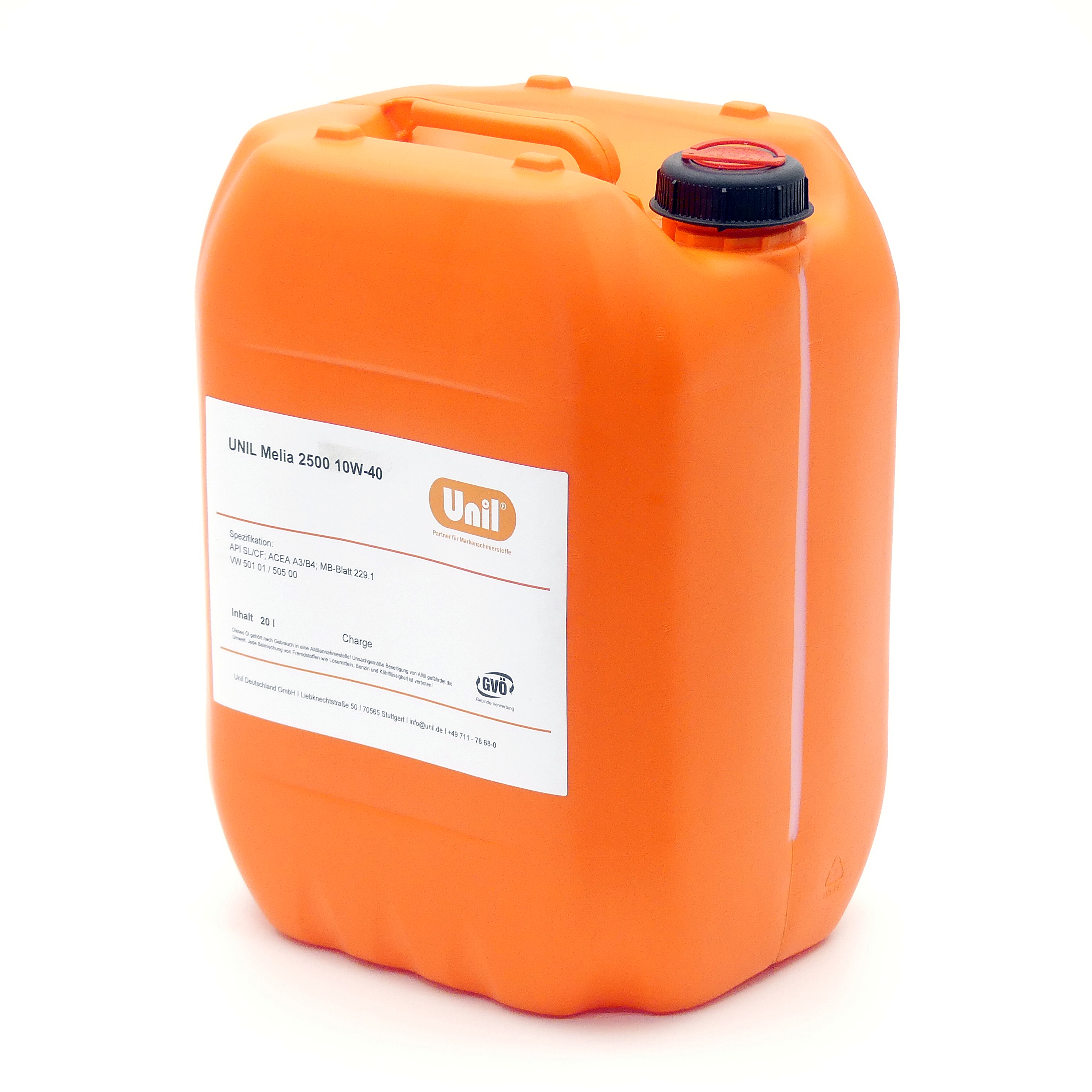 Engine oil UNIL Melia 3500 5W-30 20L Canister | 20L Canister