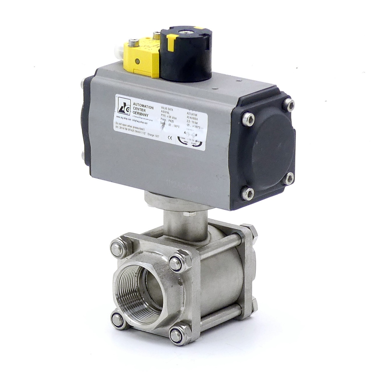 Pneumatic ball valve DN40 1 1/2" 