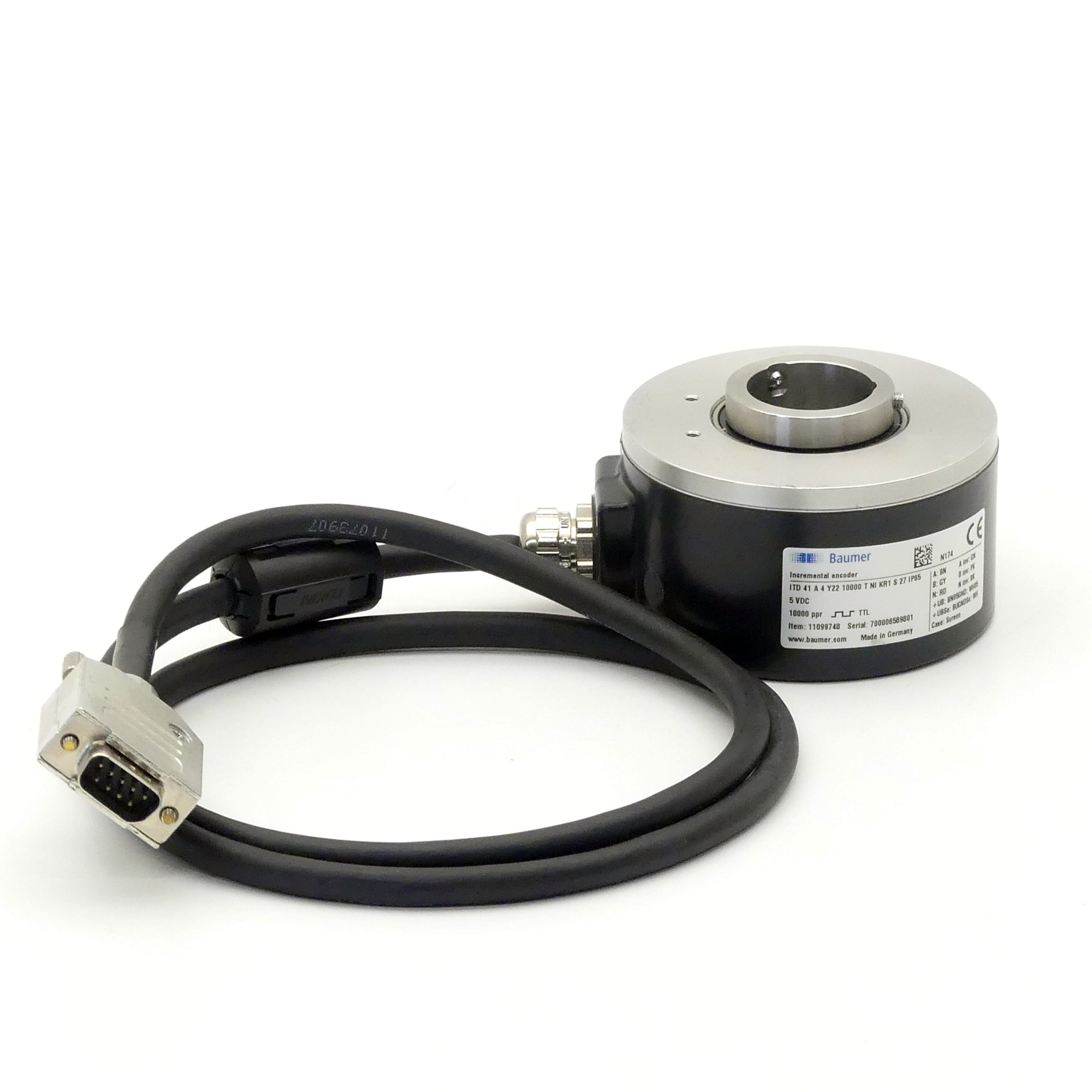 Incremental encoder ITD 41 A 4 Y22 10000 T NI KR1 S 27 IP65 