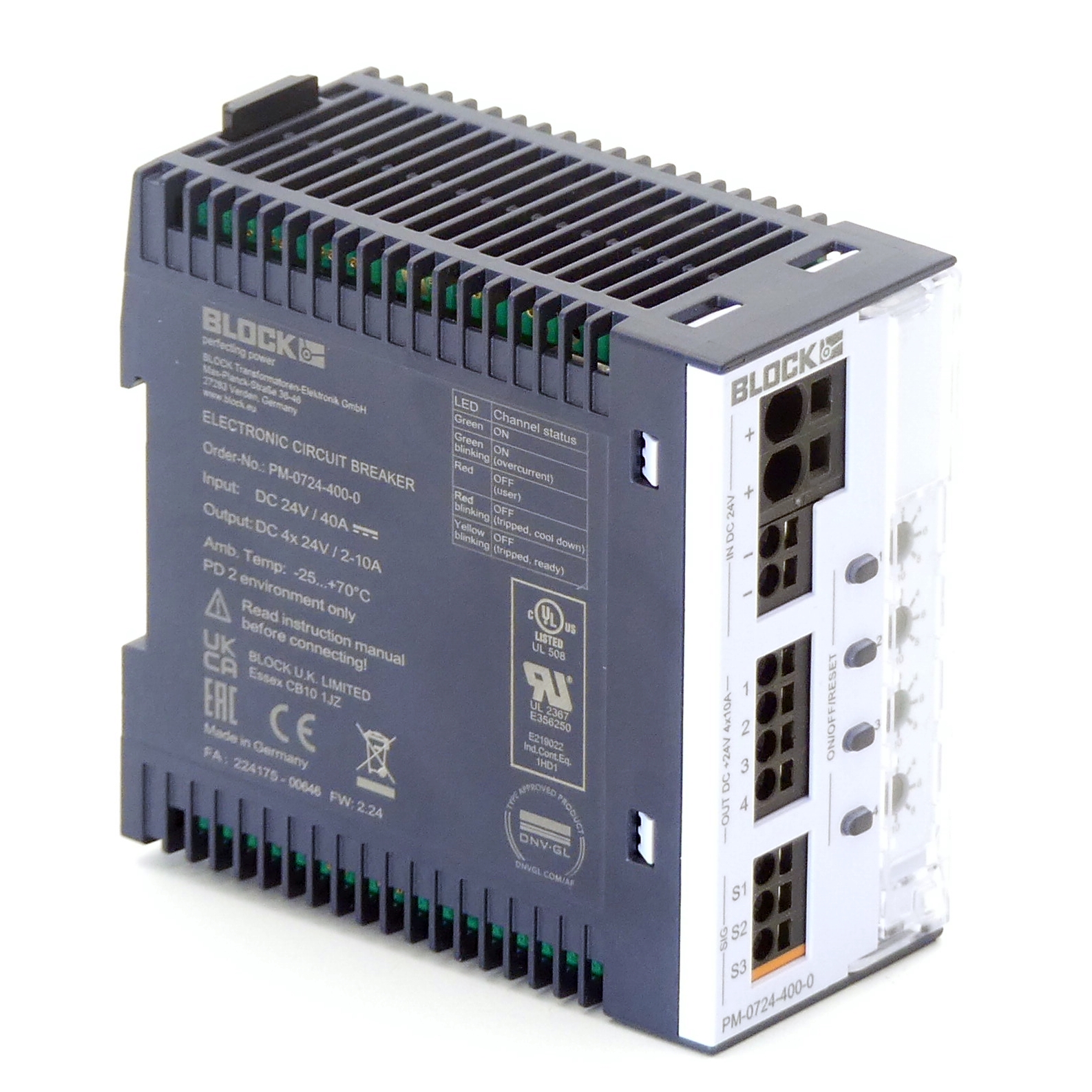 4-Channel circuit breaker 