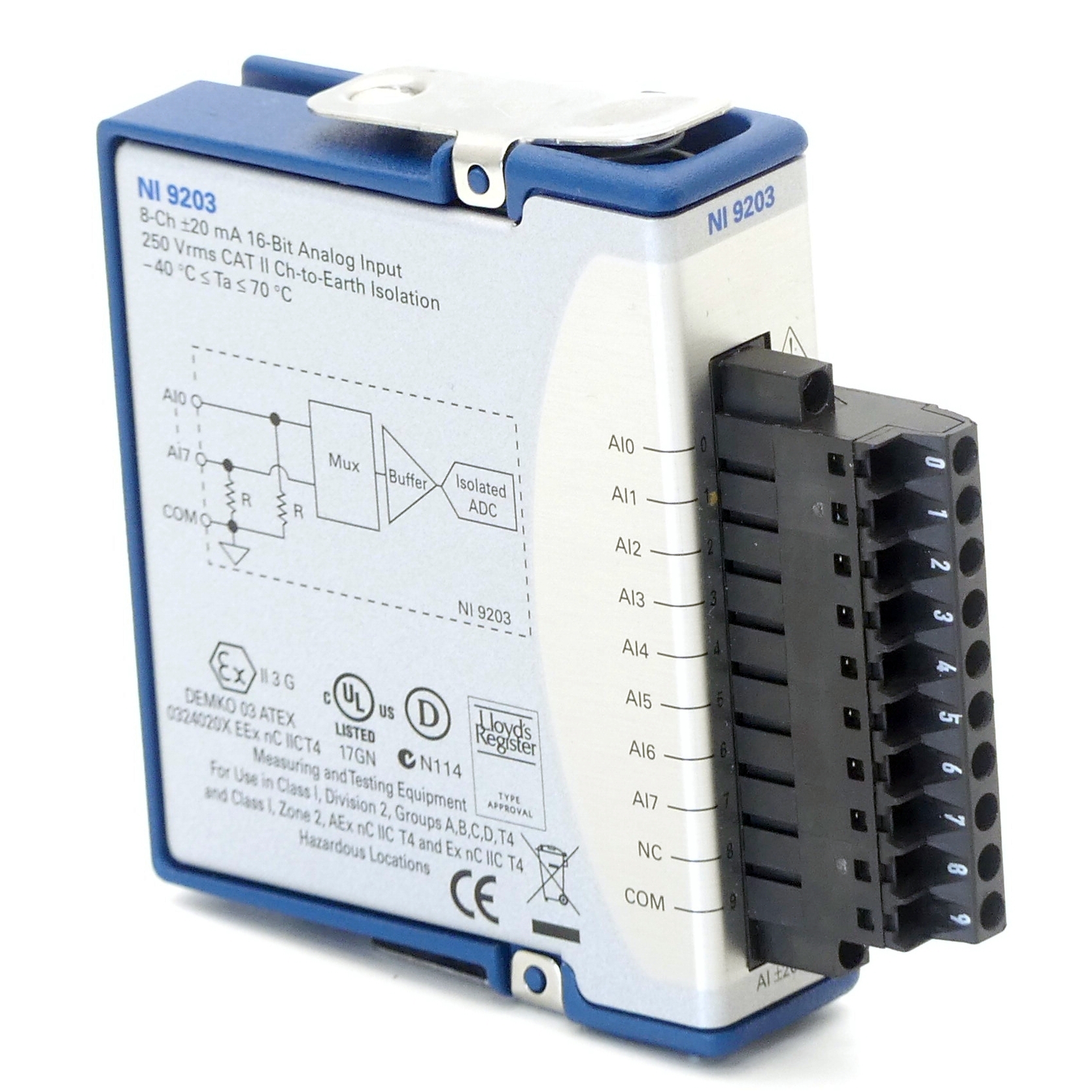 Current input module NI 9203