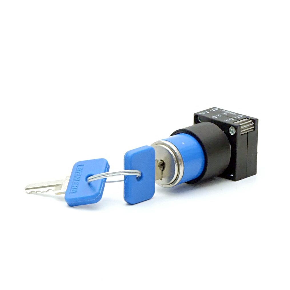 2 Pieces Key operated switch OMR blue 