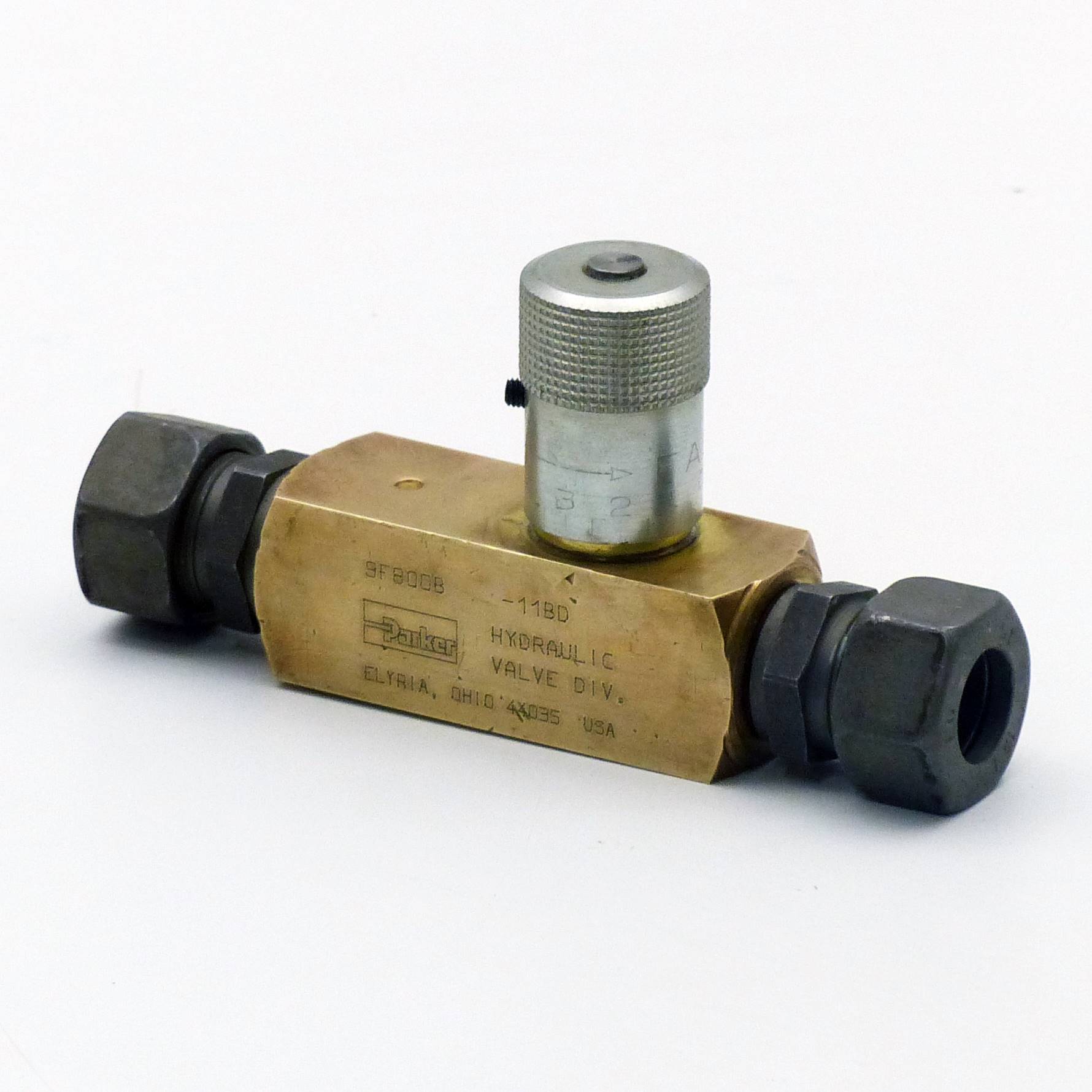 One-way flow control valve 