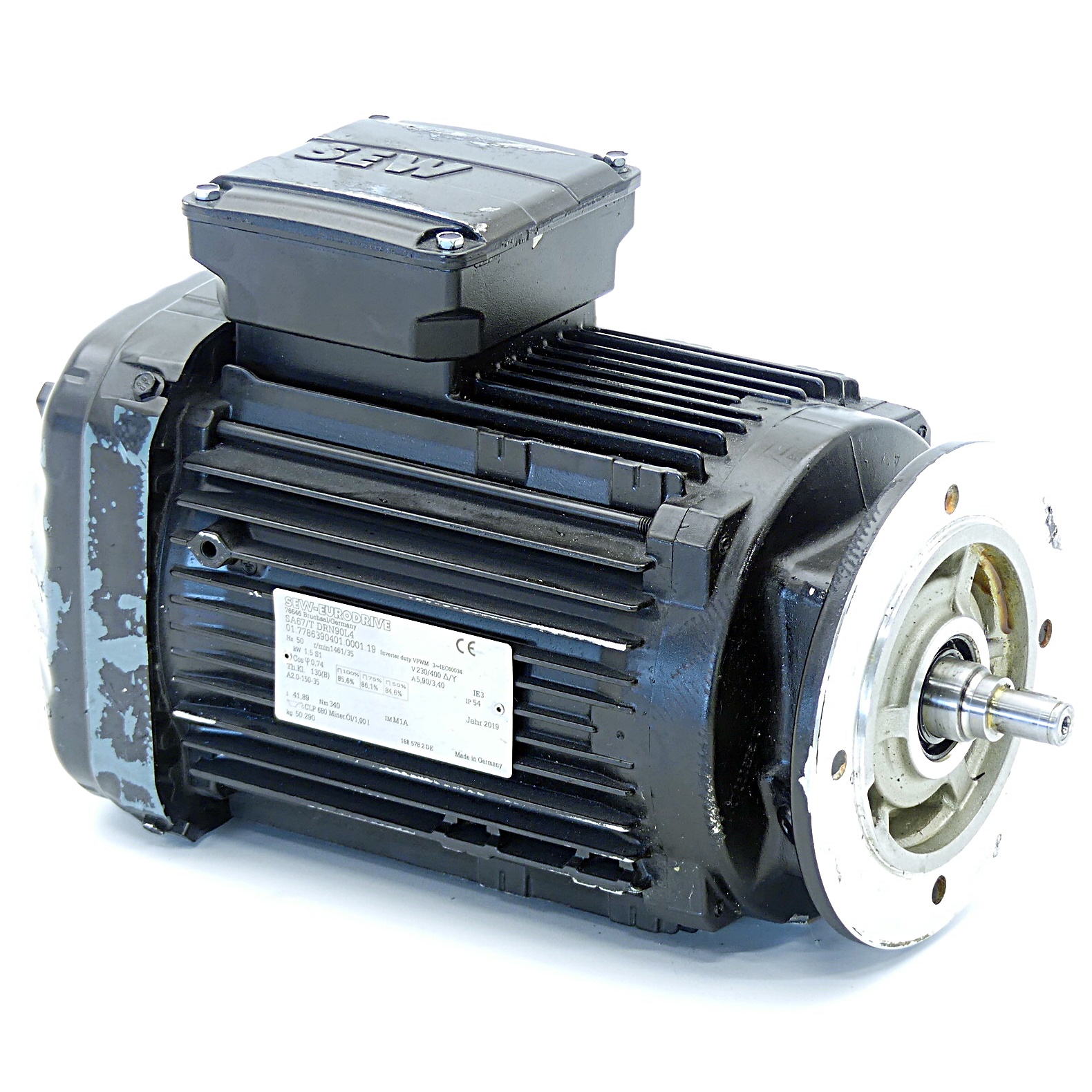 Maschinenteil24 SEWEurodrive Threephase motor SA67/T DRN90L4 buy