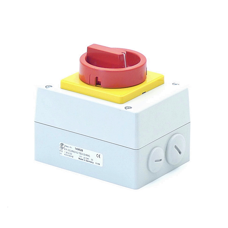 Motor protection-Main-Emergency-switch EM 013/KA/HS-T8/2-D-MRG 