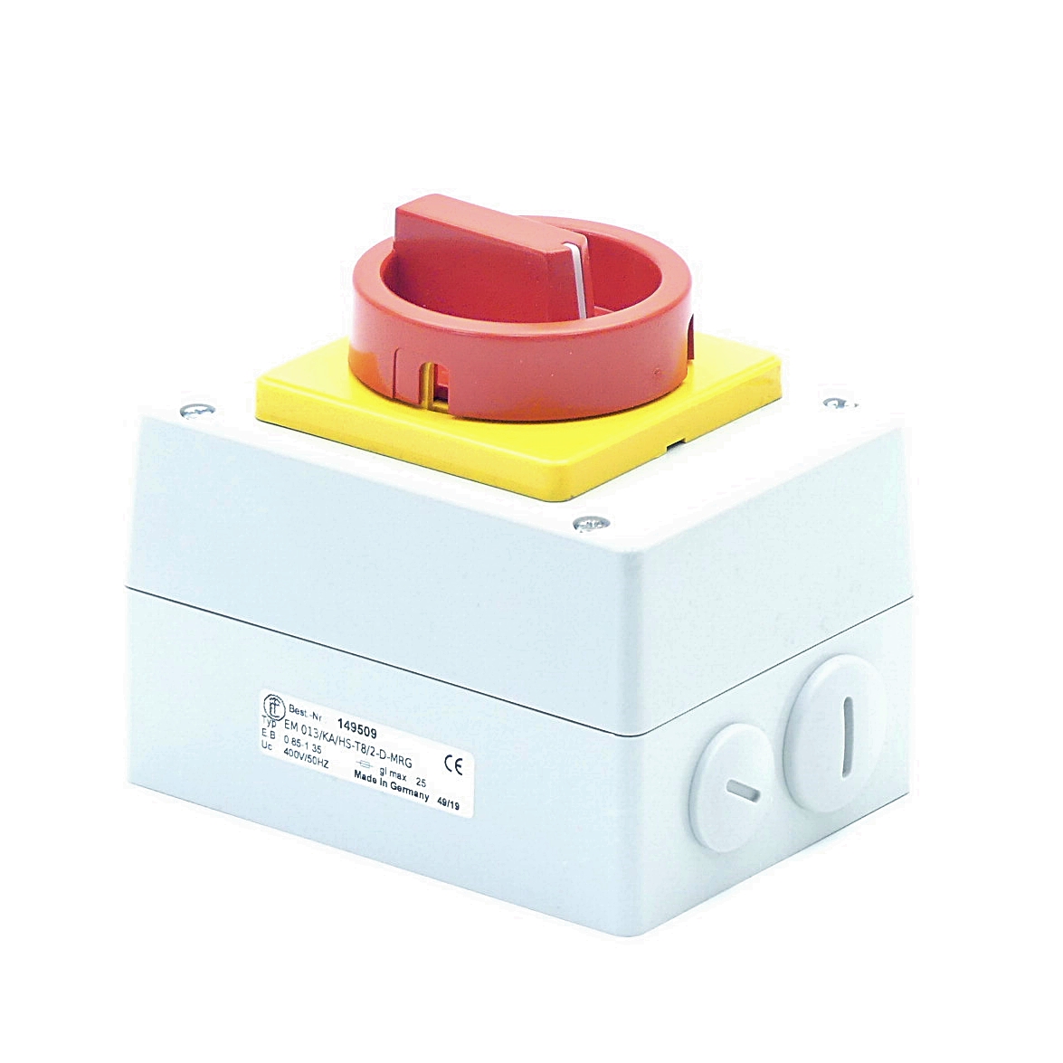 Motor protection-Main-Emergency-switch EM 013/KA/HS-T8/2-D-MRG