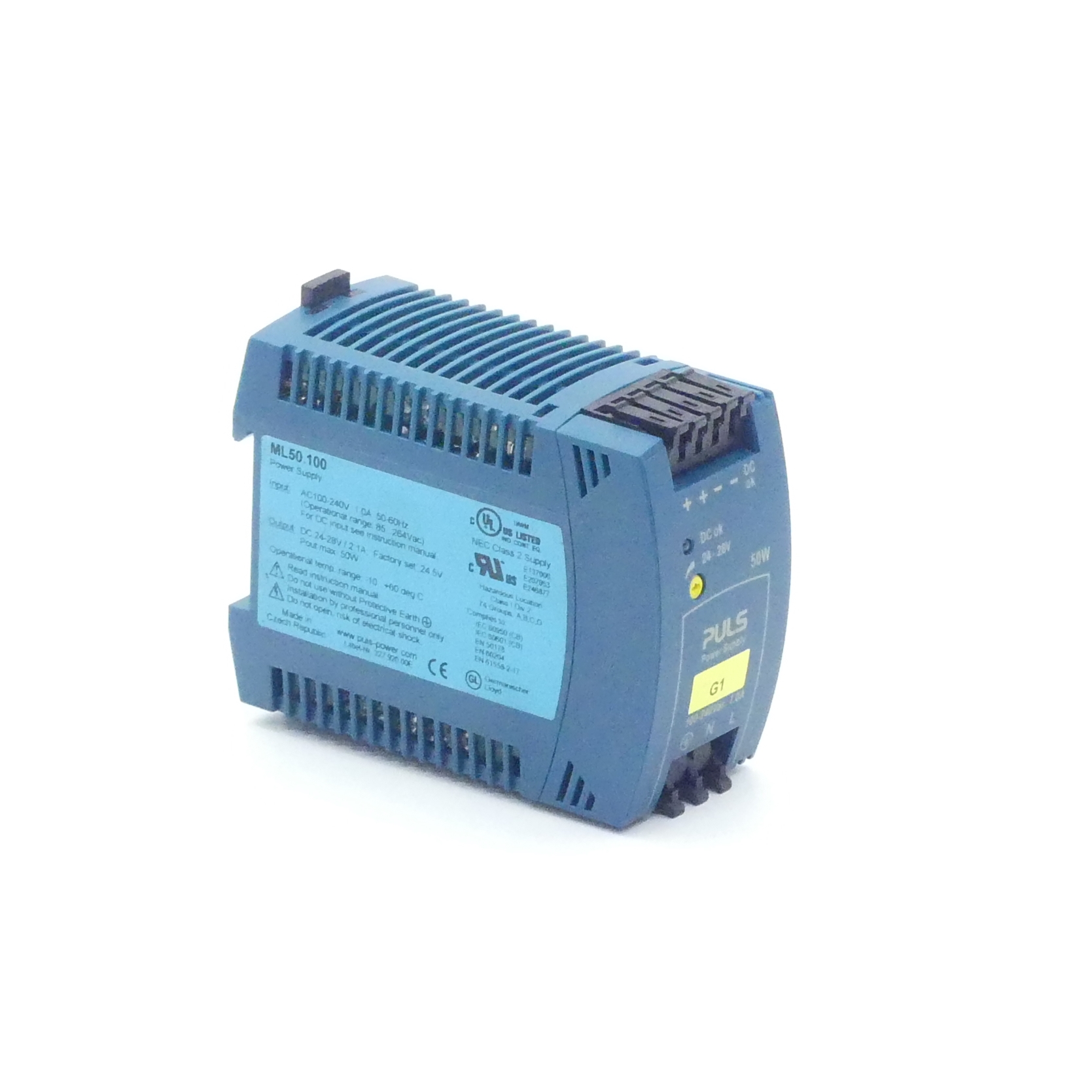 DIN rail power supply ML50.100 