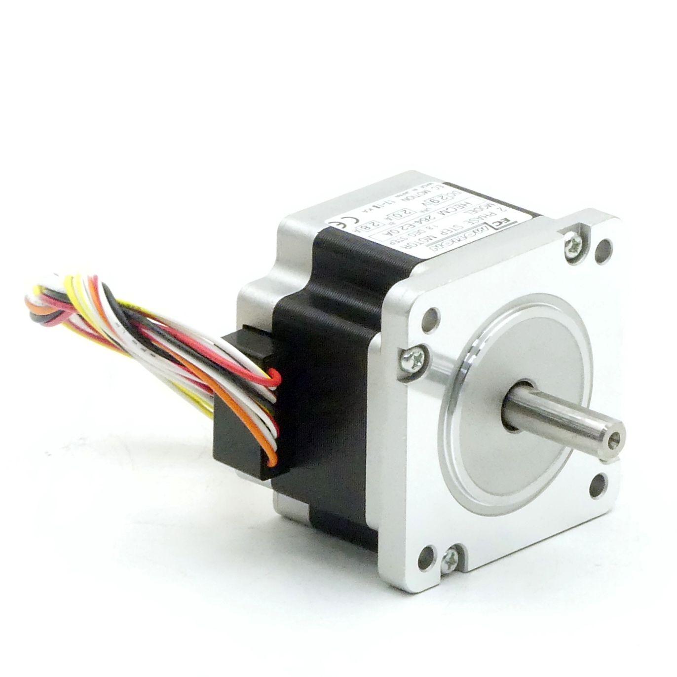 NEMA24 2-Phasen-Schrittmotor 1.8° 0.85Nm Litzen:8 2.0A Frontwelle:8mm  