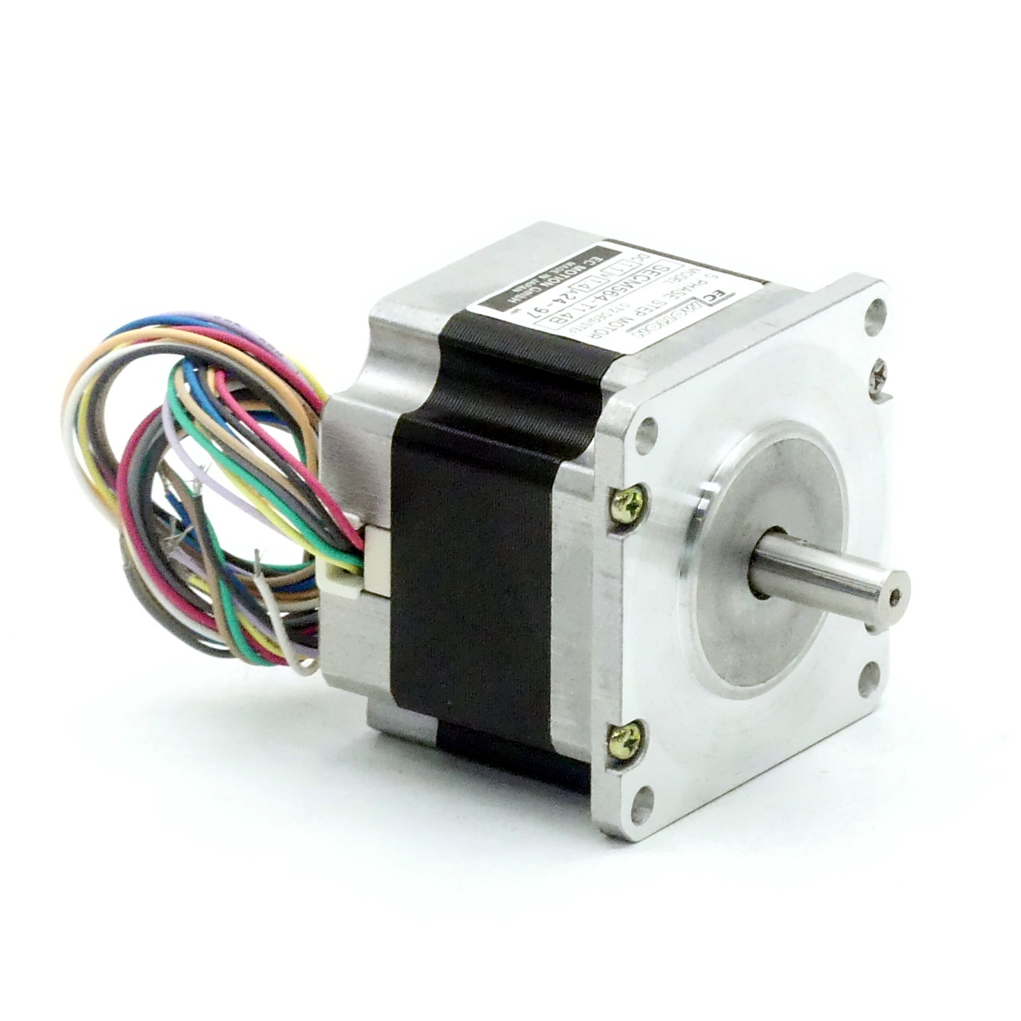 SIZE60 5-Phasen-Schrittmotor 0.72° 0.42Nm Anschlußkasten 1.4A 2-Wellenenden:8mm  